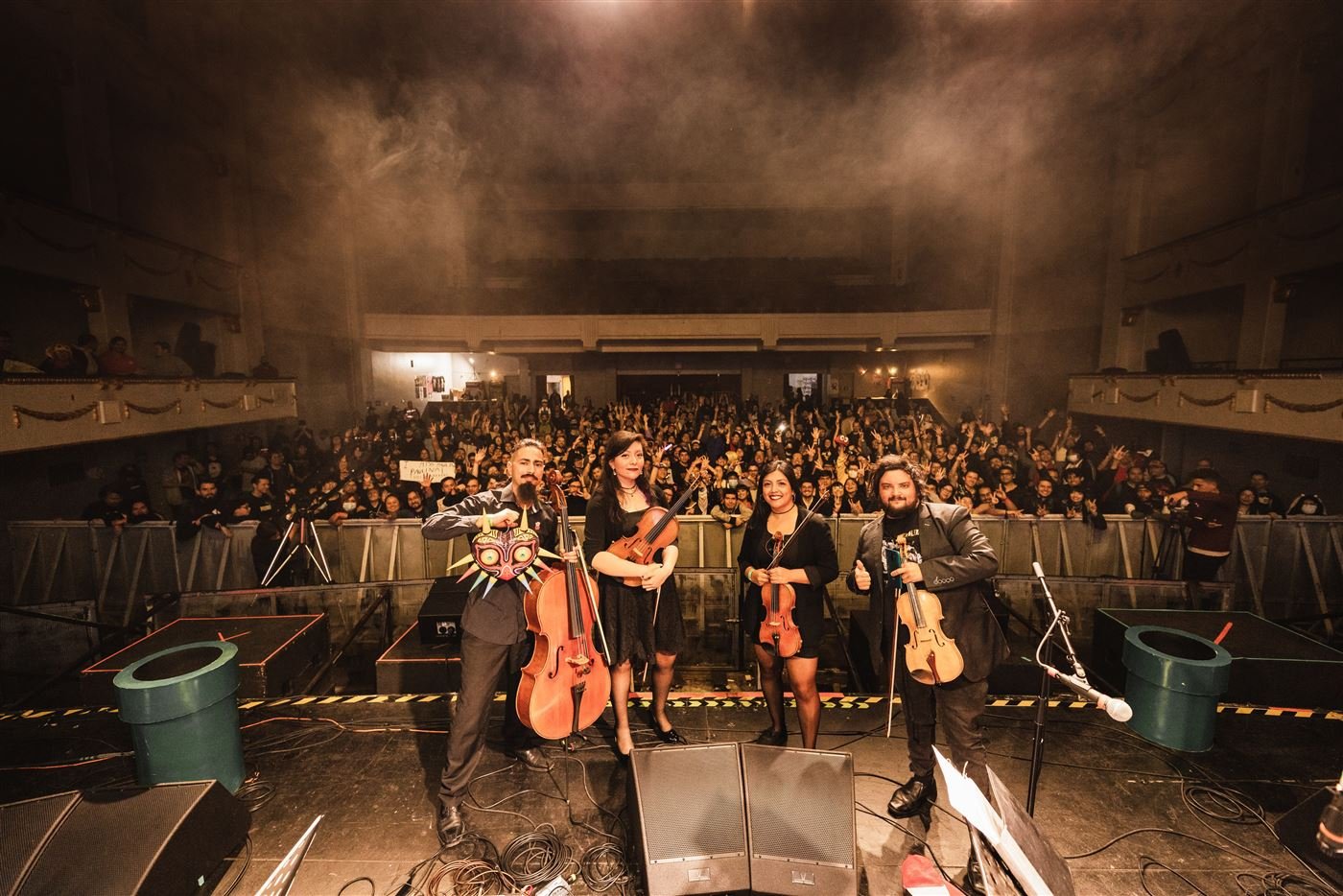 El Cuarteto Brontë frente a un teatro lleno